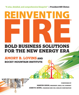 Amory Lovins Reinventing Fire: Bold Business Solutions for the New Energy Era