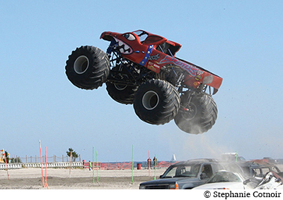 Monster trucks can go fast They use a lot of fuel when they race They burn - photo 9