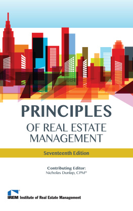 Nicholas Dunlap - Principles of Real Estate Management