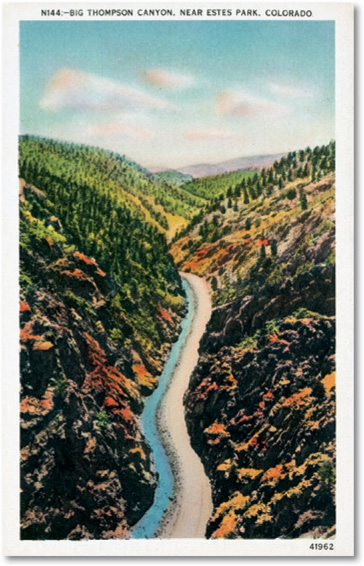 Big Thompson Canyon near Estes Park is beautifully depicted in this vintage - photo 6