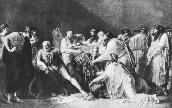 Hippocrates is refusing the bribes of a rich man who wants him to make a person - photo 6