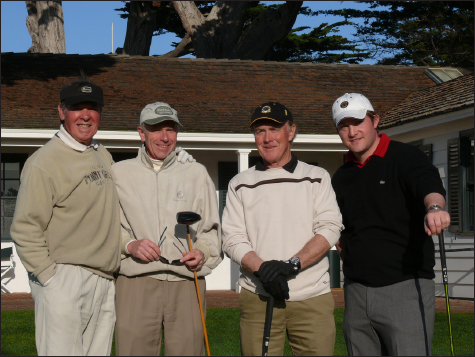 Four friends on the first tee at Cypress Point anticipating their match I - photo 4