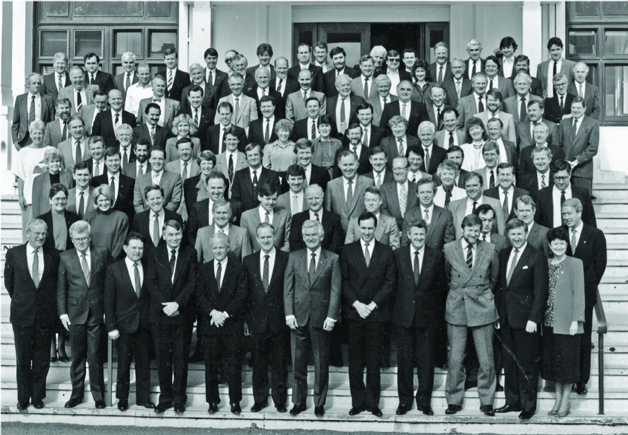 Image B The Hawke Labor government 1987 Pat fourth row back far left In - photo 3