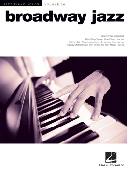Hal Leonard Corp. - Broadway Jazz: Jazz Piano Solos Series Volume 36