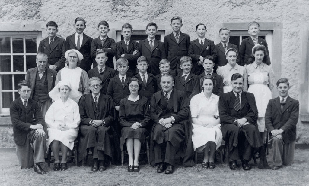 Staff and pupils of Scorton Grammar School in 1949 including Joe the handyman - photo 4