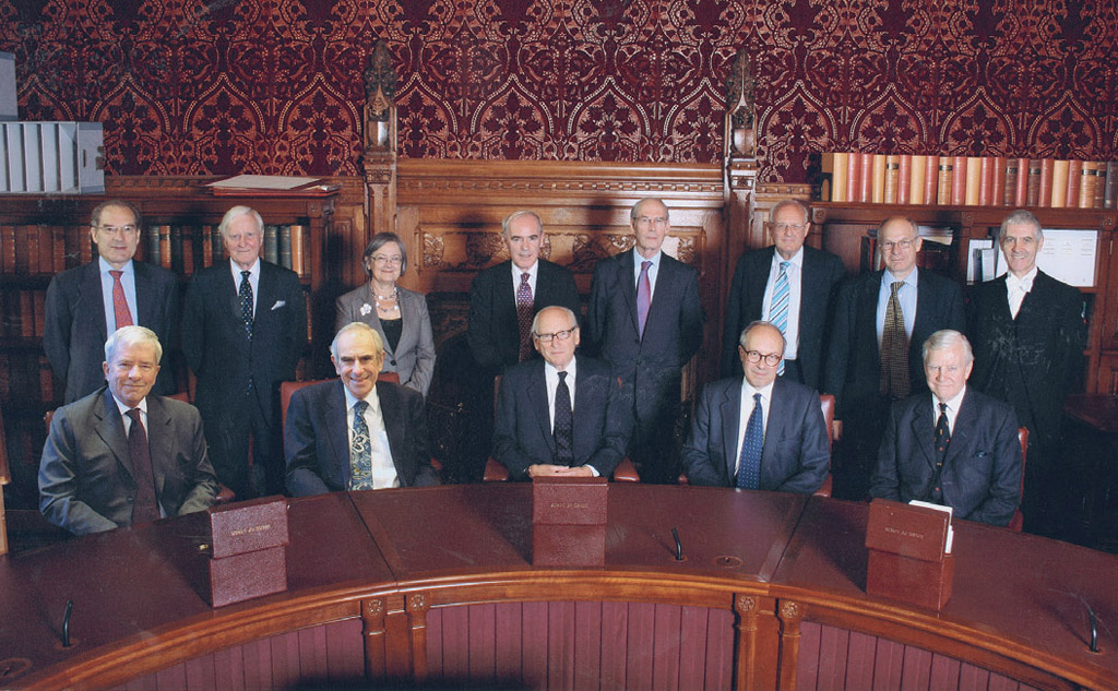 The Law Lords with their clerk in Committee Room No 1 in the Houses of - photo 31