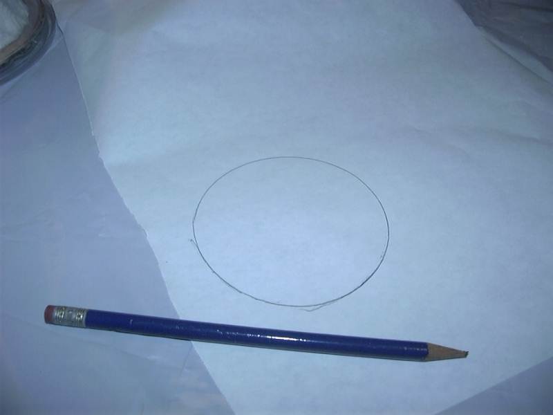 Cut a circle of freezer paper wax paperfoam plate or plastic plate to cover - photo 10