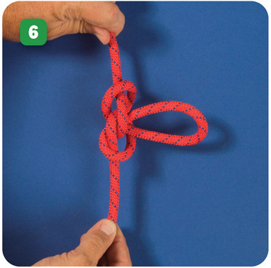 Tighten the knot by pulling on the two main sections of the rope A - photo 8