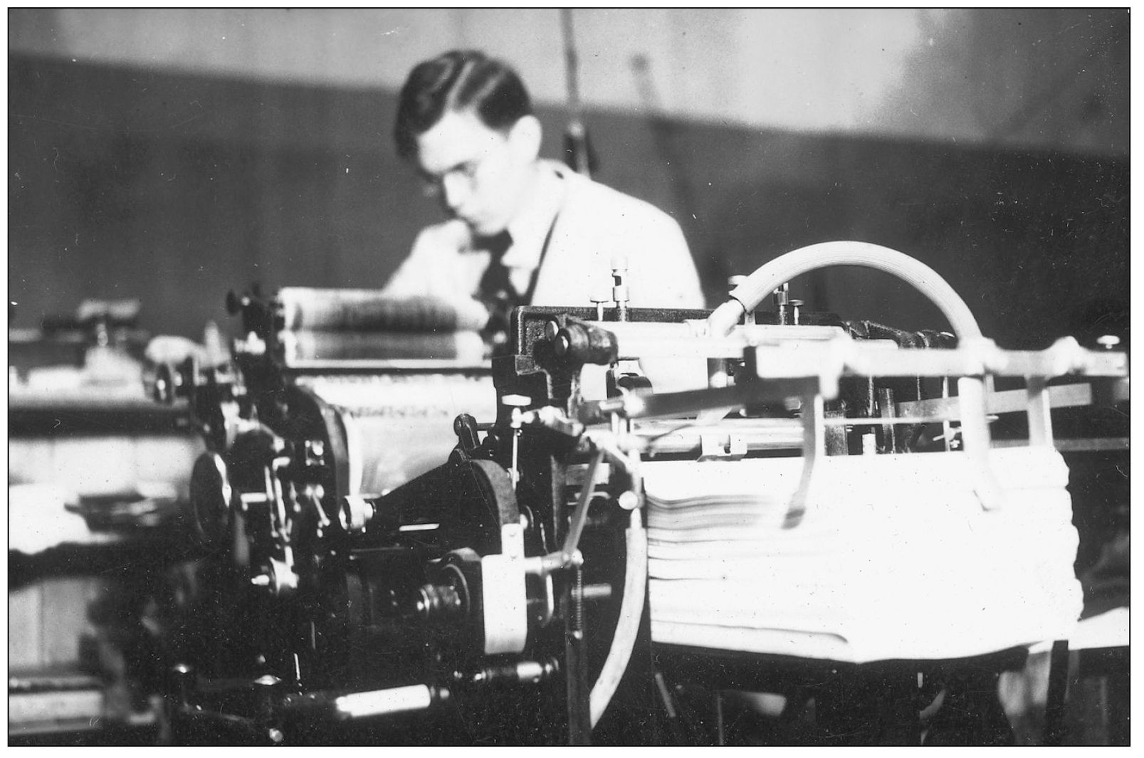 John Wessel at work at the Frederick Press Hard at work at the - photo 3