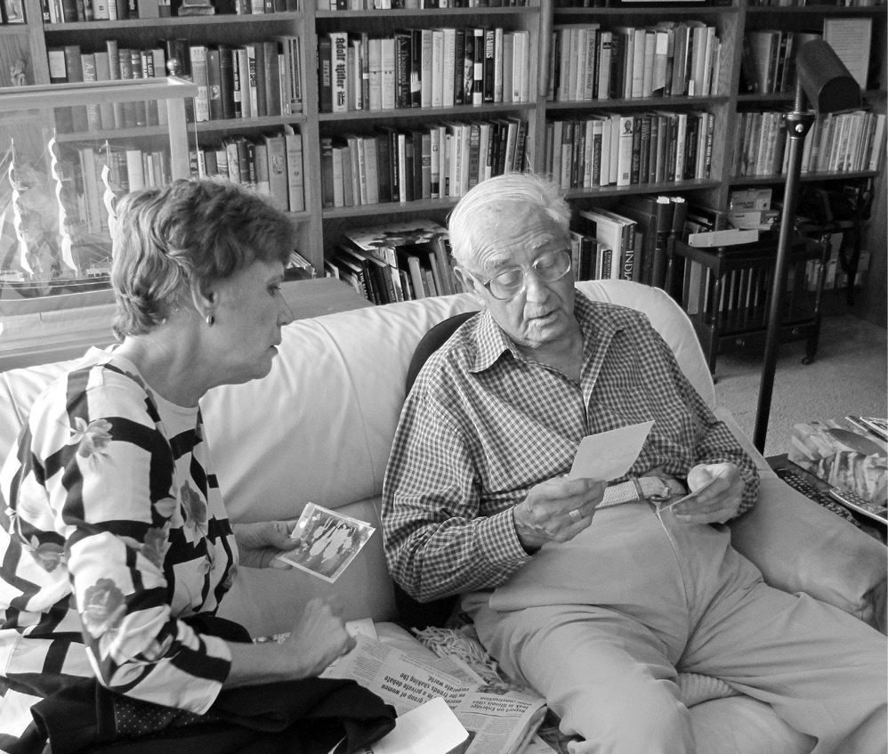 Charlotte in British Columbia in 2010 interviewing Peter Stursberg who in - photo 4