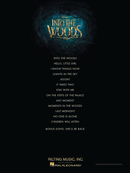 Stephen Sondheim Into the Woods Songbook: Vocal Selections from the Disney Movie