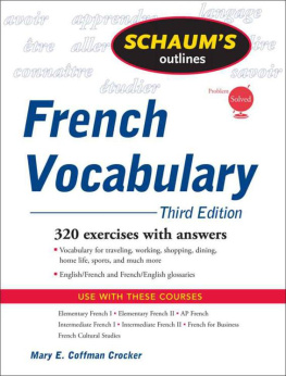 Mary Crocker - Schaums Outline of French Vocabulary, 3ed