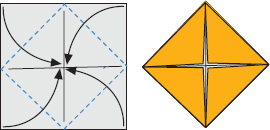 Petal Fold Kite BaseFold Rabbit-ear Fold - photo 33