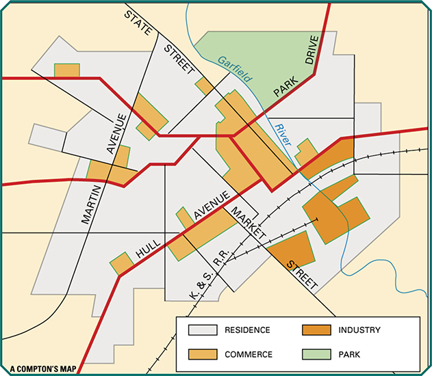 A study of a towns pattern reveals associations between different parts - photo 5