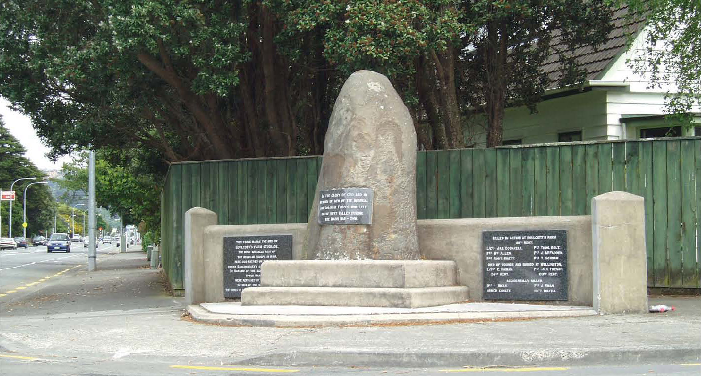 Memorial to the Battle of Boulcotts Farm central Lower Hutt Matthew Wright - photo 3