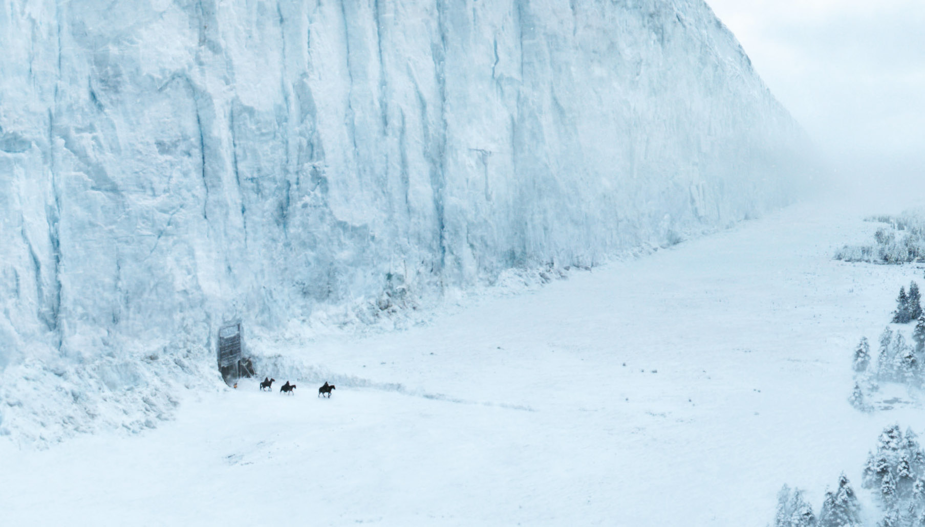 The Wall in the opening scene of the reshot pilot Winter Is ComingThe Starks - photo 1