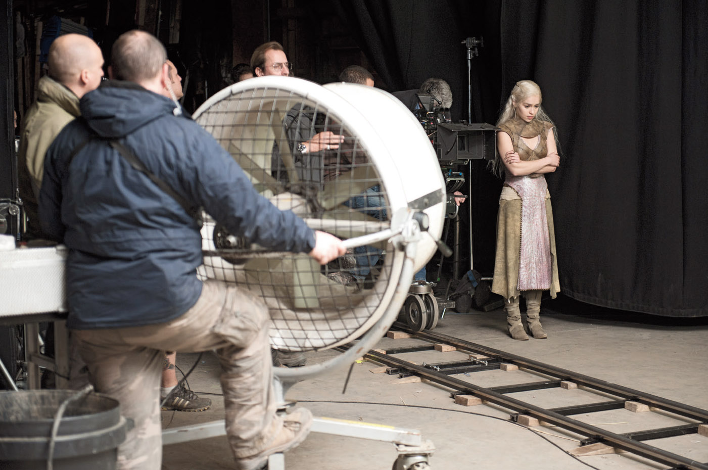 A focused Emilia Clarke prepares to take the stageMelisandre Carice van - photo 17