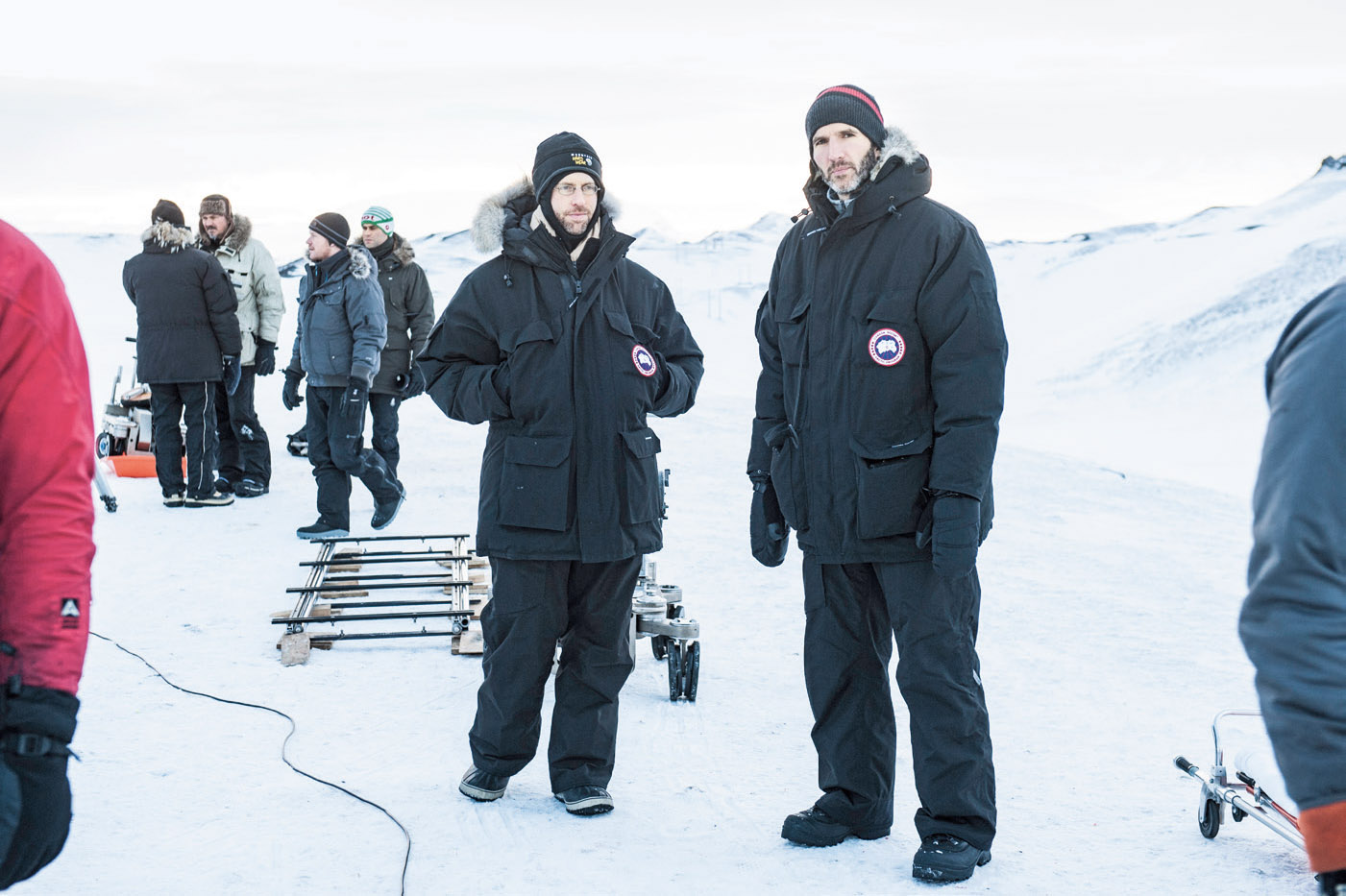 Showrunners Dan Weiss and David Benioff on the set in IcelandKit Harington - photo 21