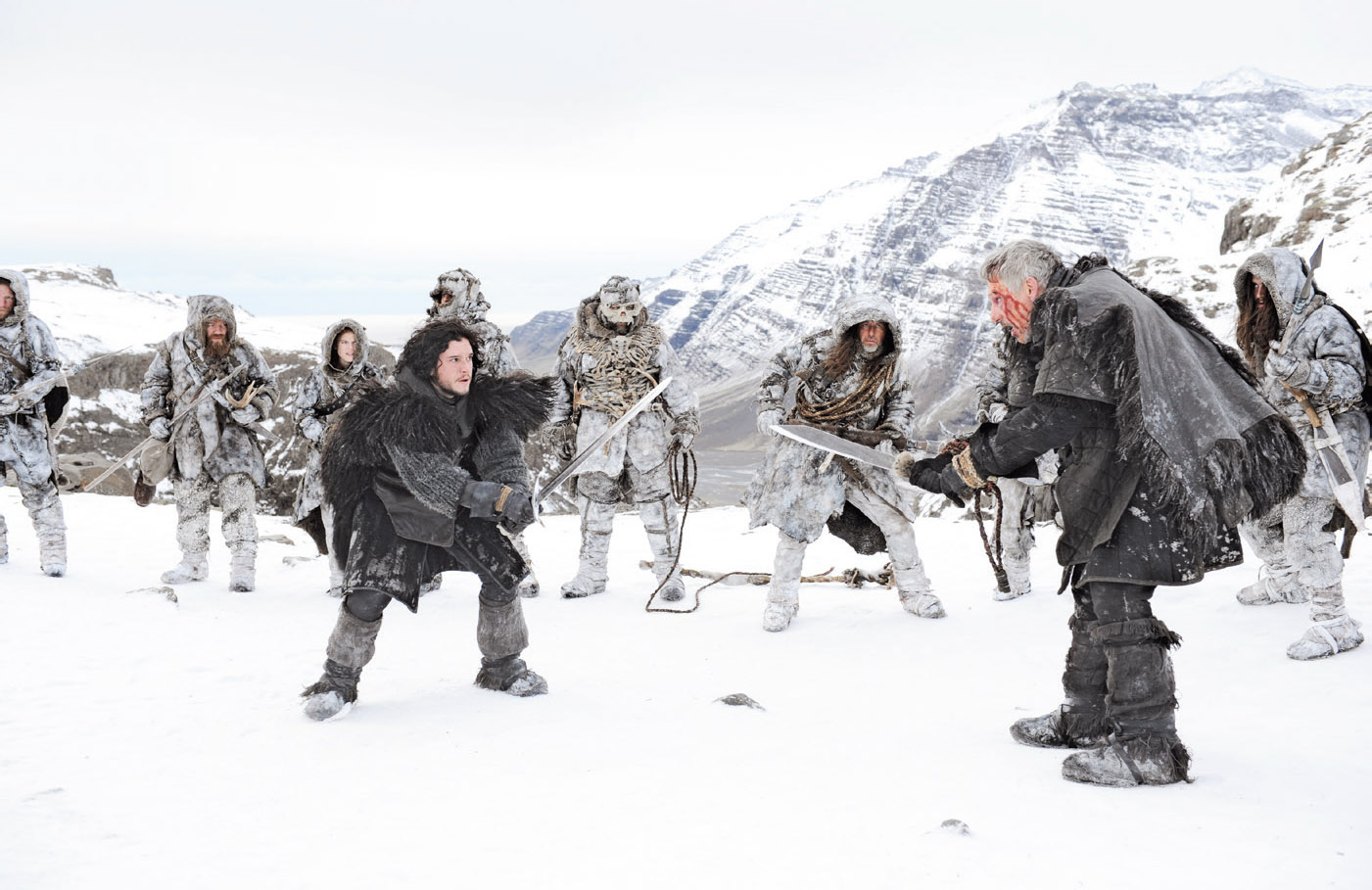 Kit Harington fighting Simon Armstrong playing Qhorin Halfhand in IcelandThe - photo 22