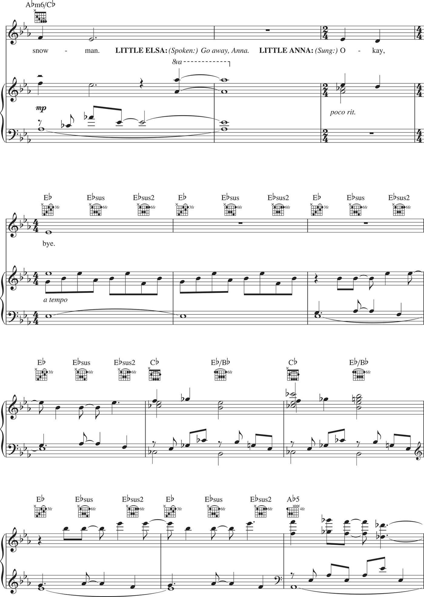 Frozen Songbook Music from the Motion Picture Soundtrack - photo 15