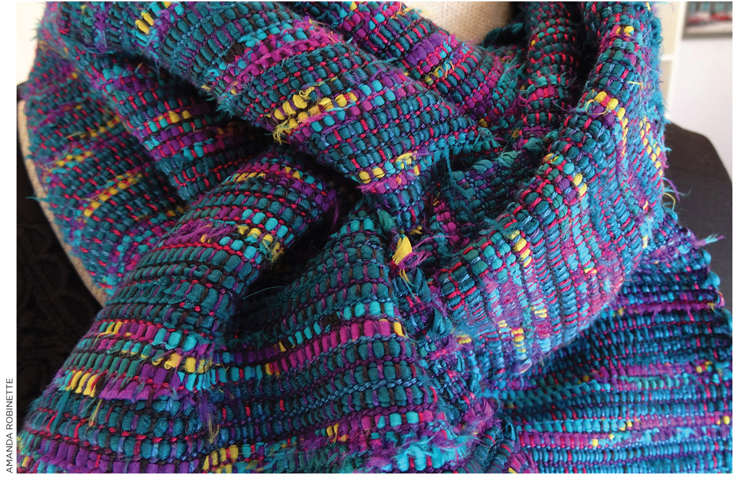 Bright Bamboo Scarf B amboo is another favorite warp yarn Like tencel it - photo 5