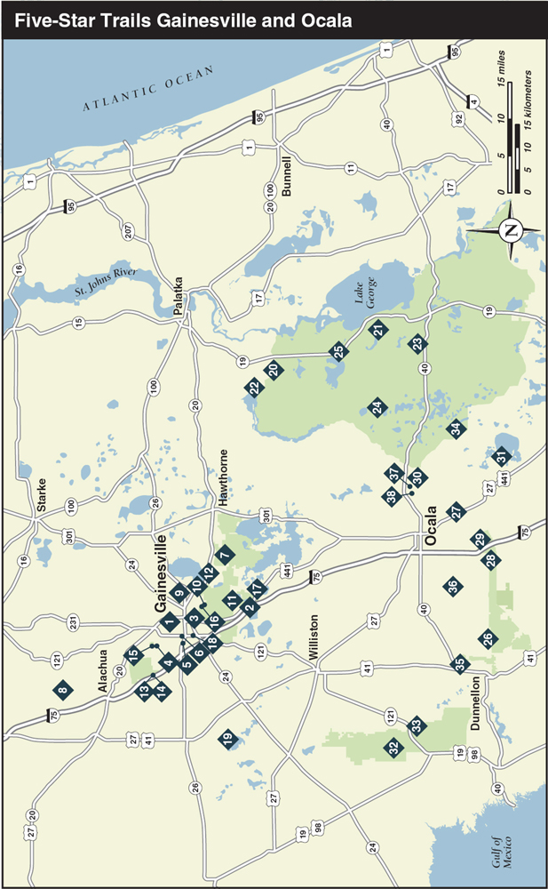 Overview Map Key Five-Star Trails Gainesville Ocala Your Guide to the - photo 2