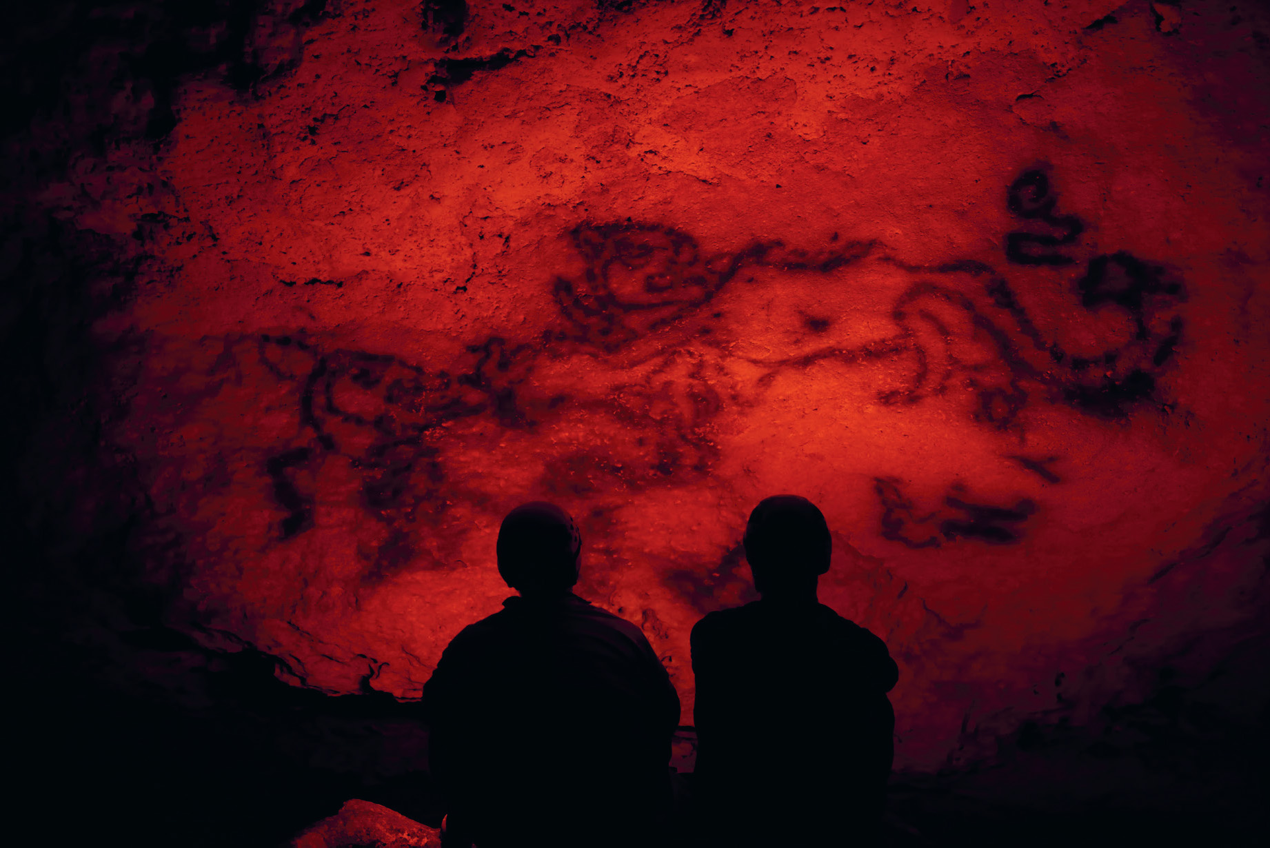 This jaguar mural was emblazoned in charcoal over a thousand years ago the - photo 6