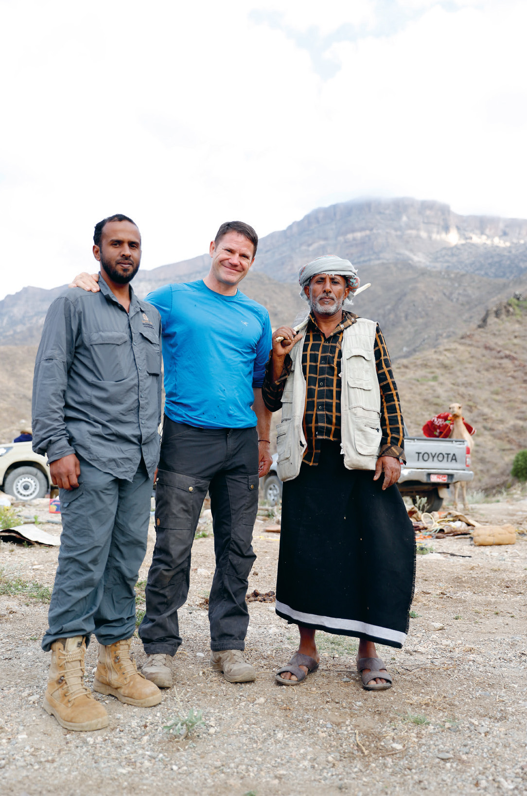 With our camel driver Ali right and our national parks guide Khalid left - photo 24