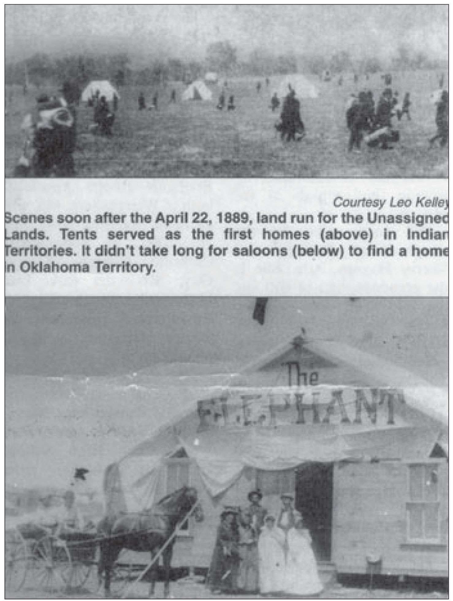 This scene was soon after the April 22 1889 land run Tents and makeshift - photo 3