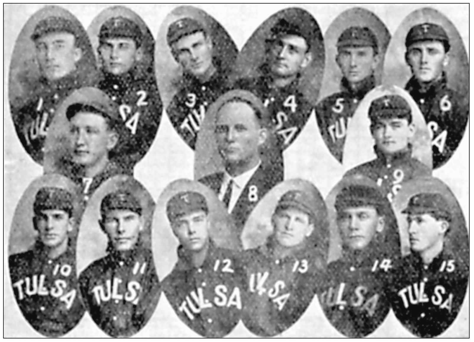 The 1908 Tulsa Oilers of the Oklahoma-Kansas League won Tulsas first - photo 3