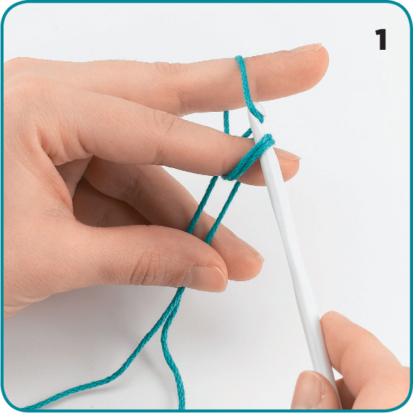 1 Wrap the yarn clockwise around your index finger twice leaving a 6 152 - photo 6