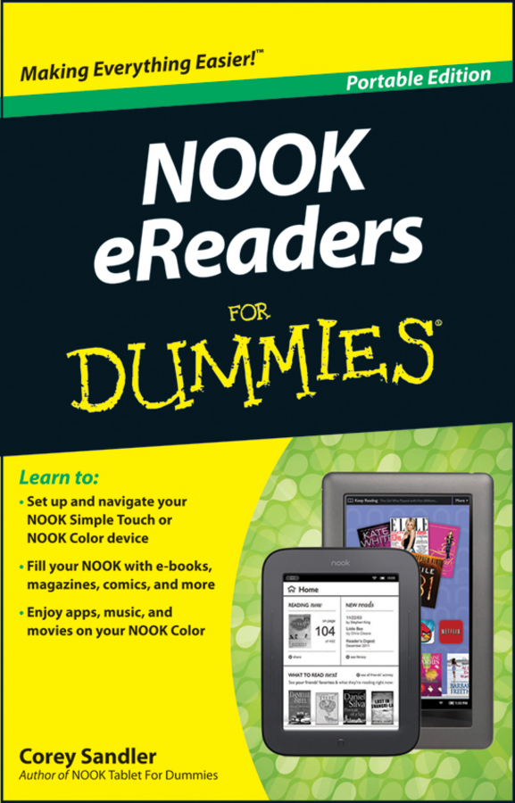 NOOK eReaders For Dummies Portable Edition by Corey Sandler NOOK eReaders - photo 1