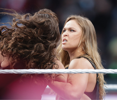 Ronda Rousey confronts Stephanie McMahon during a surprise explosive - photo 3