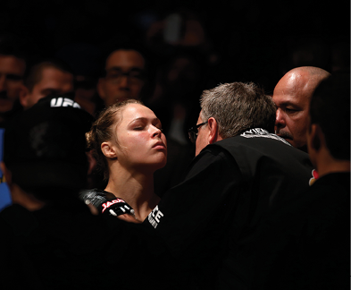 Ronda Rousey gets focused prior to her UFC 157 battle with Liz Carmouche - photo 4