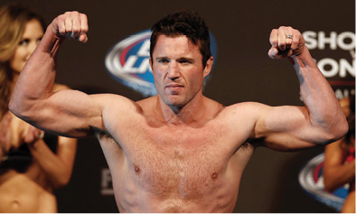 Chael Sonnen flexes during the weigh-in for UFC Night 26 in August 2013 The - photo 5