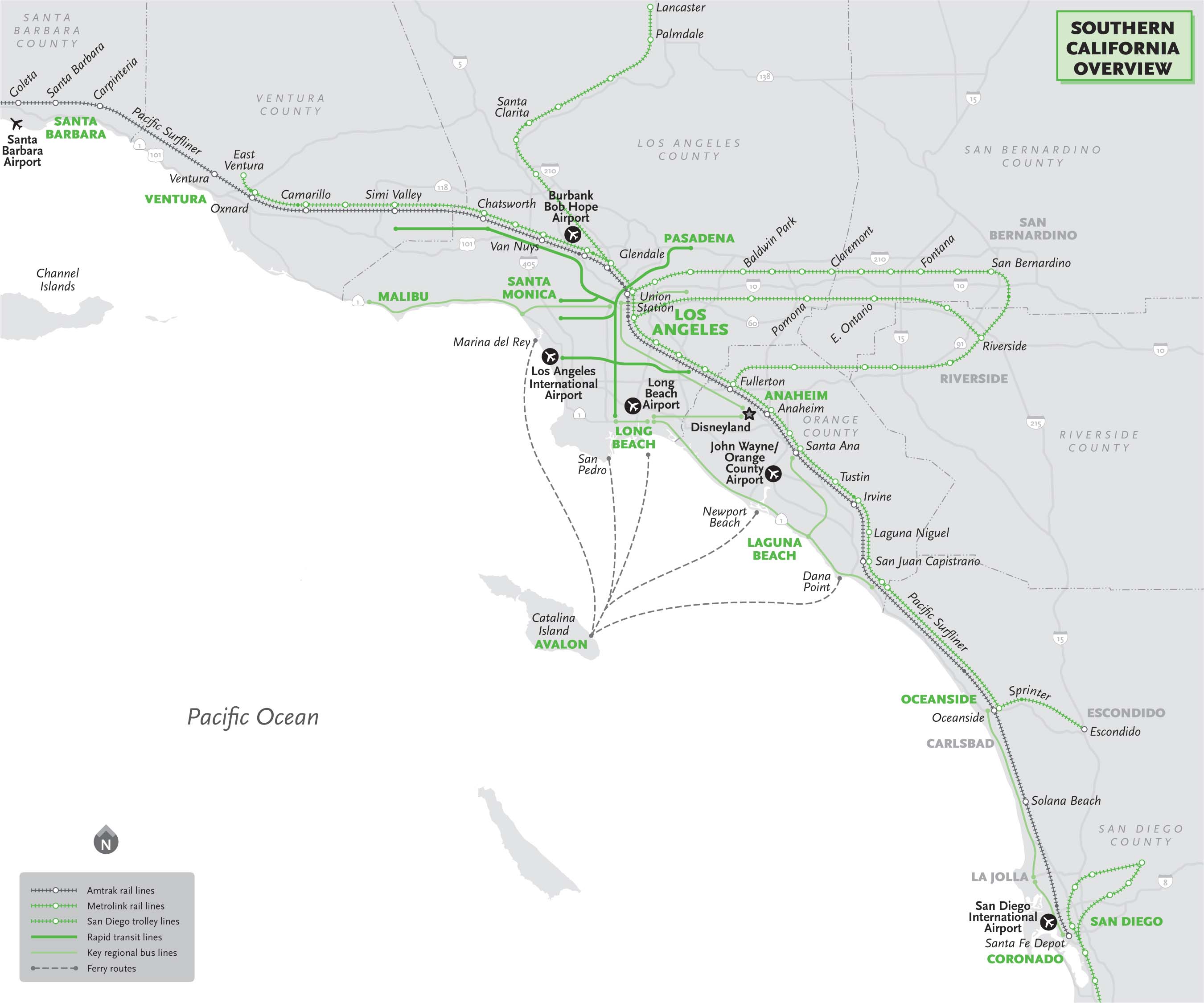 Public transportation networks cross Southern California You can go to SoCals - photo 6