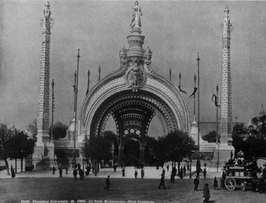 2 Monumental Portal entrance to Paris Exposition 1900 These attractions - photo 6