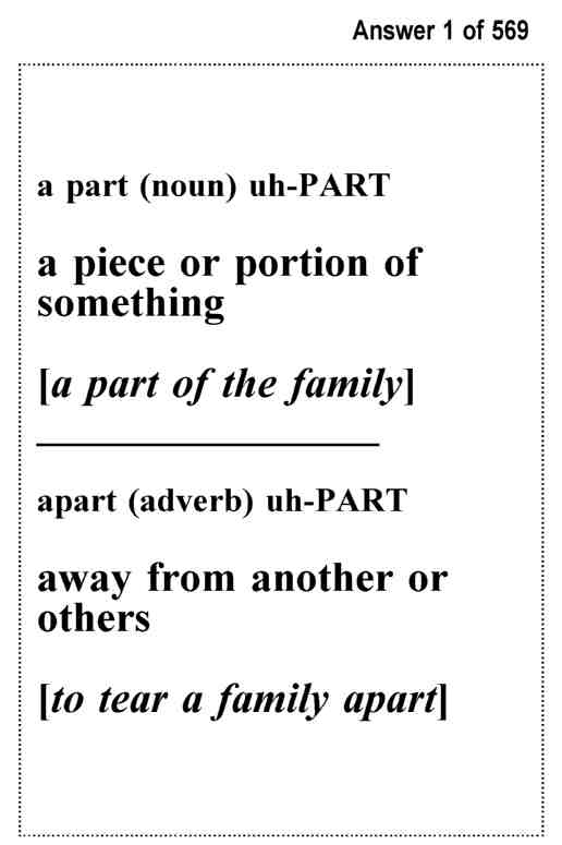 LSAT Test Prep Commonly Confused Words - Exambusters Flash Cards - Workbook 3 of 3 LSAT Exam Study Guide - photo 3