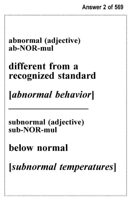 LSAT Test Prep Commonly Confused Words - Exambusters Flash Cards - Workbook 3 of 3 LSAT Exam Study Guide - photo 5