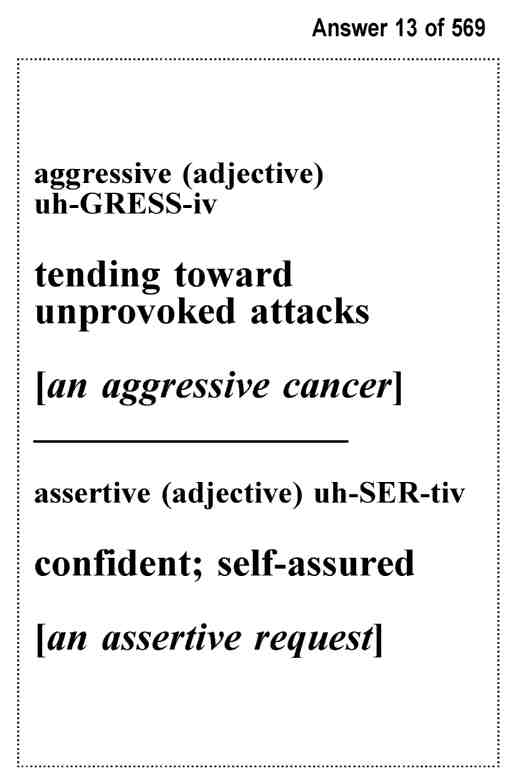 LSAT Test Prep Commonly Confused Words - Exambusters Flash Cards - Workbook 3 of 3 LSAT Exam Study Guide - photo 27