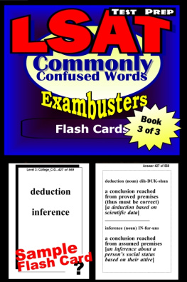 LSAT Exambusters LSAT Test Prep Commonly Confused Words - Exambusters Flash Cards - Workbook 3 of 3: LSAT Exam Study Guide