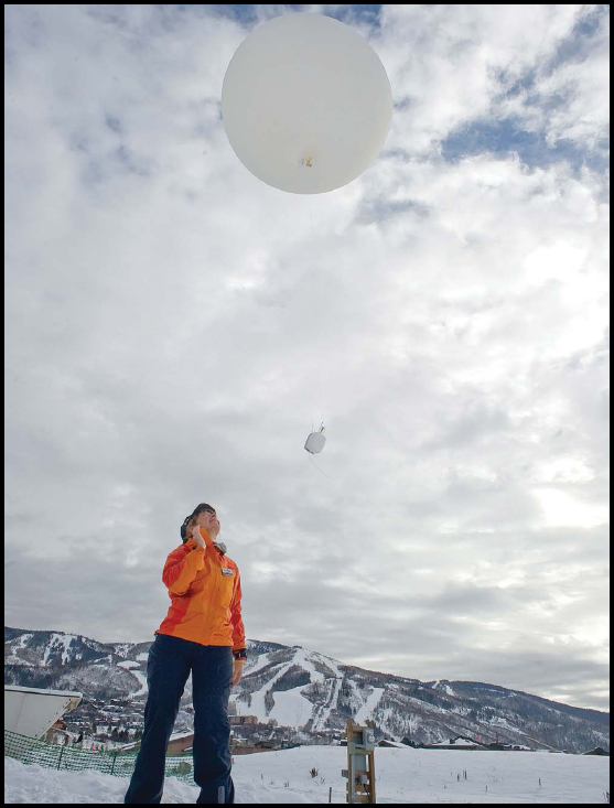 A weather balloon is released in Steamboat Springs Colorado It will provide - photo 7