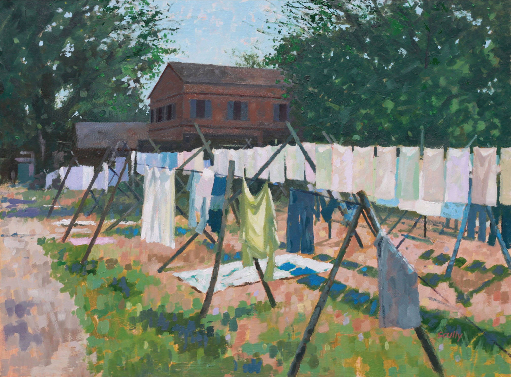 Village Laundry Kerala Kevin Scully 20 27 oil on board Although by no - photo 7