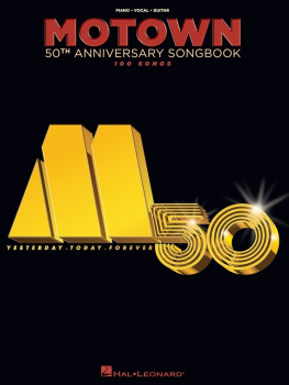 Hal Leonard Corp. - Motown 50th Anniversary Songbook