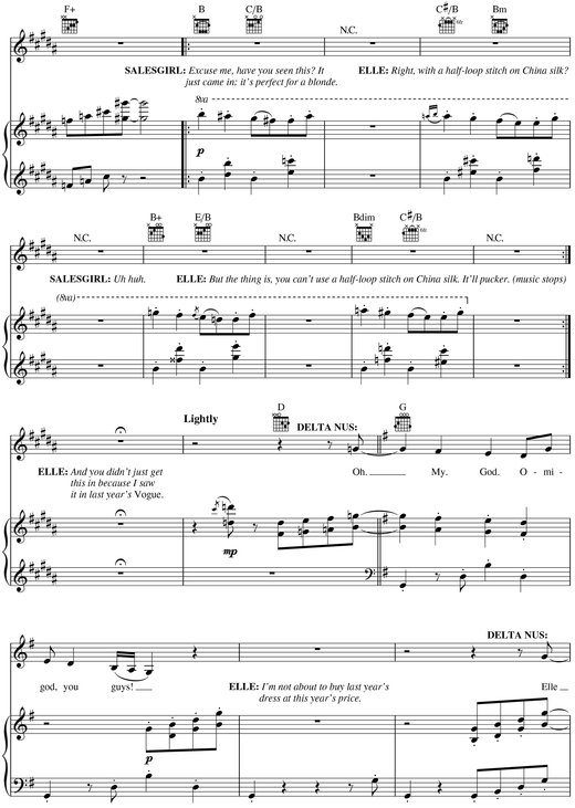 Legally Blonde--The Musical Songbook Vocal Line with Piano Accompaniment - photo 14