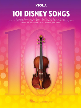 Hal Leonard Corp. - 101 Disney Songs: For Viola