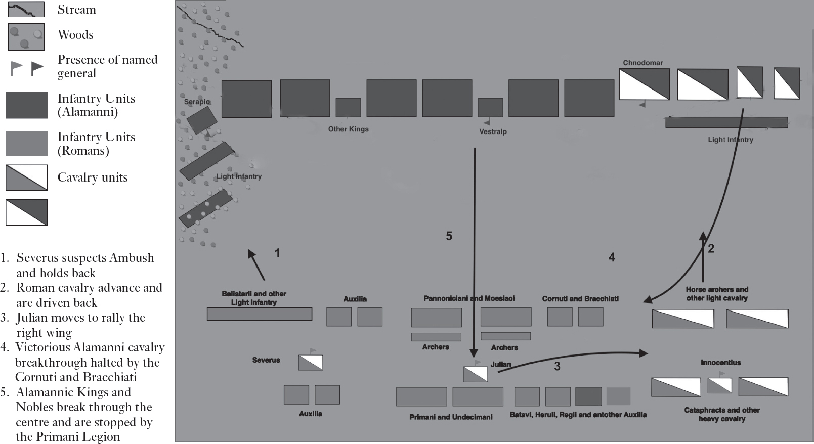 Map 3 The disposition of troops and opening moves of the battle fought near - photo 5