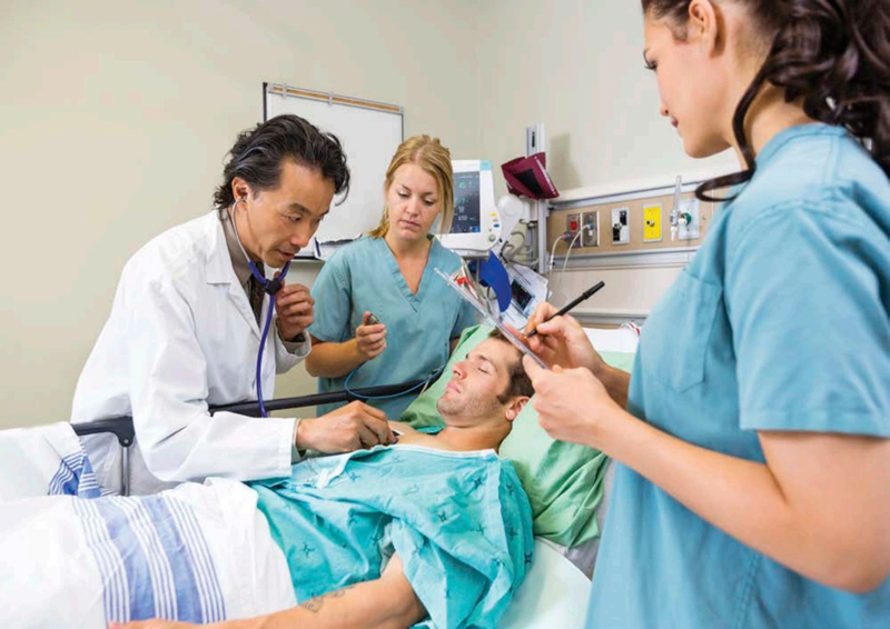 Healthcare is provided by a team of doctors nurses and technicians Eating - photo 2