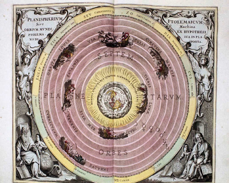 A map of the universe drawn by the ancient Greek philosopher Ptolemy shows - photo 2