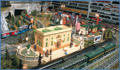 Modern Lionel trains operate around the classic reproduction of the O Gauge - photo 3